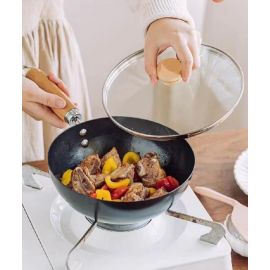 مقلاة طعام غير لاصقة غير مطلية