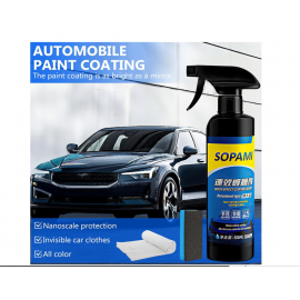 رذاذ سائل لتلميع طلاء السيارات بالرش مع اسفنج ومنشفة 500 ملي