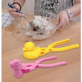 اداة تشكيل الأرز والمعجنات على شكل بطة مع مقبض طويل