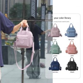 حقيبة كتف  نسائية  بتصميم كوري  من النايلون المقاوم للماء