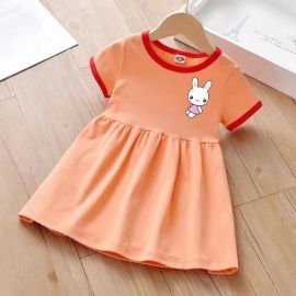 فستان صيفي أنيق بأكمام قصيرة للأطفال