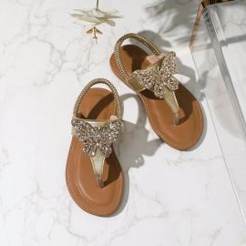 حذاء بناتي مرصع باحجار الراين