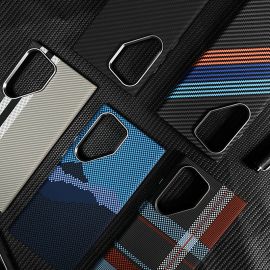 كفر هواتف جلاكسي مضيء مغناطيسي من ألياف الكربون 