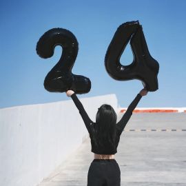   بالونات ارقام لتزيين اعياد الميلاد 2 قطع