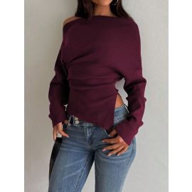 بلوزه نسائي صوفيه باكمام طويله وفتحه جانبيه