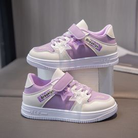 حذاء رياضي عصري مسطح بشريط لاصق للفتيات 