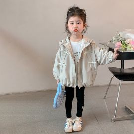  سترة واقية من الرياح بغطاء رأس بتصميم كاجوال أنيق مناسب لفصلي الخريف والربيع