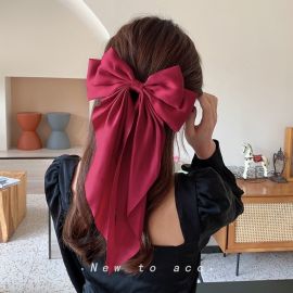 مشبك شعر ربيعي على شكل فيونكة، دبوس شعر خلفي، مشبك شعر علوي
