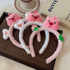 طوق رأس على شكل قندس حلزوني للفتيات 