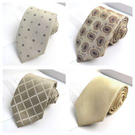 ربطات عنق رجالية أنيقة تناسب البدلات الرسمية من قماش آلياف البوليستر