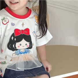 بلوزه بناتي مطبوع عليها رسومات