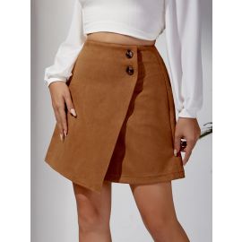 تنوره نسائي قصيره مزينه بازرار اماميه