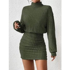 فستان نسائي قصير باكمام طويلة