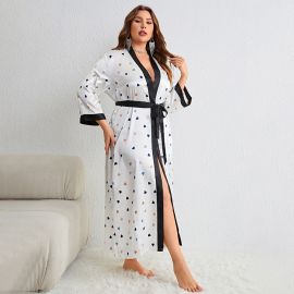 كيمونو صيفي طويل بأكمام ميدي 