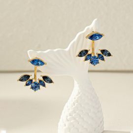 اقراط نسائي مزينه بحجرالراين