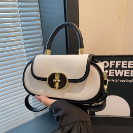 شنطة يد نسائي بيضاوية الشكل 