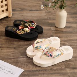 صندل كعب مسطح بنعل سميك، ارتفاع متزايد