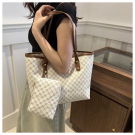 حقيبة كتف نسائي مكون من قطعتين