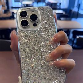 كفر جوال ايفون لامع وبراق للفتيات