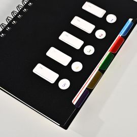 دفتر ملاحظات بسيط قابل للفصل بحجم A5، دفتر ملاحظات مريح للكتابة
