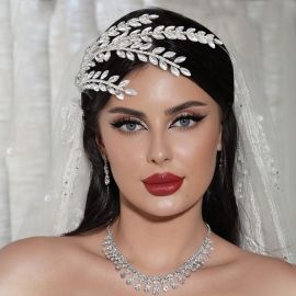 طوق شعر كريستال مرصع بااحجار الراين