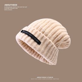 قبعة شتوية كبيرة محيط الرأس للنساء قبعة فضفاضة