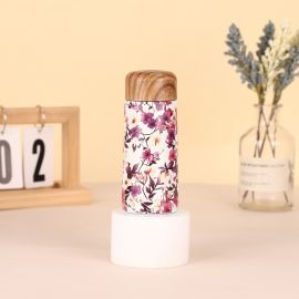 كوب جيب فولاذي بغطاء خشبي 180 ملي