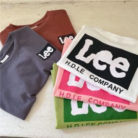 تيشيرت قطني بأكمام قصيرة والوان زاهية للأطفال