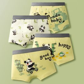 طقم سراويل داخلية بقَصّة مريحة وقماش قُطني مُعزّز بمرونة سبانديكس للأولاد