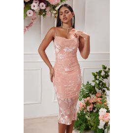 فستان نسائي ميدي الطول