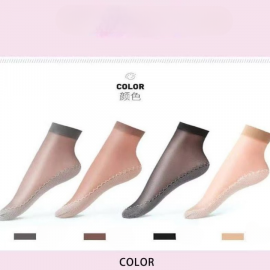 جوارب نسائية بنعل قطني مضادة للانزلاق مزيلة للروائح مقاومة للتآكل تمتص العرق 4 ازواج