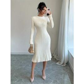 فستان نسائي ميدي سادة