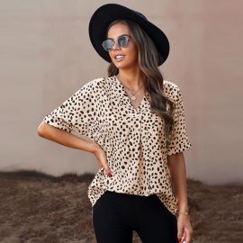 قميص شيفون فضفاض نسائي