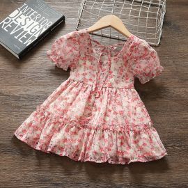 فستان صيفي للفتيات تنورة شيفون