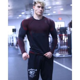 هودي رياضي للرجال باكمام طويل وياقة دائرية