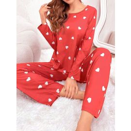 بيجامات مريحة بسيطة راقية الملابس المنزلية باكمام طويلة