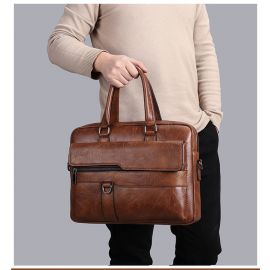 حقيبة رجالية متينة، حقيبة عمل للكمبيوتر غير قابلة للاهتراء