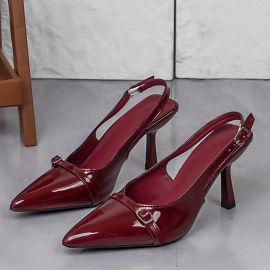 كعب نسائي مدبدب مزين باحزمه