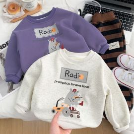 فنيلة مكممة شتوية ذات طابع كرتوني للأطفال الصغار 