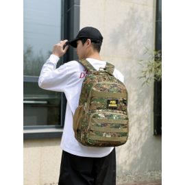 حقيبة ظهر بتصميم مموه متين وعملي للمغامرين تحتوي على جيوب متعددة