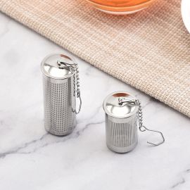 مصفاة الشاي الفولاذ المقاوم للصدأ ، كيس فولاذي لتصفية الأعشاب