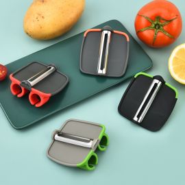 مقشرة مع حمايه الاصابع من الفولاذ المقاوم للصدأ