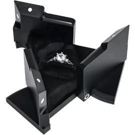 صندوق خواتم متحرك، صندوق تخزين مجوهرات مبتكر ميكانيكيًا على شكل مكعب روبيك