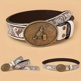 حزام منحوت من سبائك معدني بتصميم عتيق 