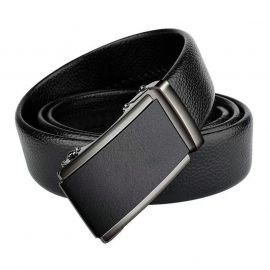 حزام رجالي جلدي كلاسيكي لمظهر رسمي بمشبك أوتوماتيكي 