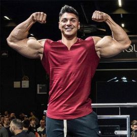 سترة رياضية صيفية على شكل حرف V بدون أكمام من القطن