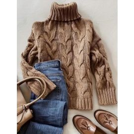 بلوزه نسائيه شتويه سميكة بياقه مرفوعه