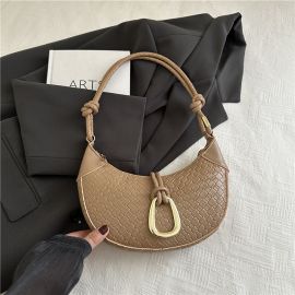 حقيبة يد نسائية بتصميم حزام مجدول وعقدة جانبية