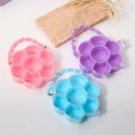 صندوق تخزين مجوهرات من الخرز المصنوع يدويًا للأطفال