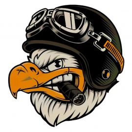  ملصقات بشكل خوذة هارلي ديفيدسون الرجعية للمركبات والسيارات / قطعتين